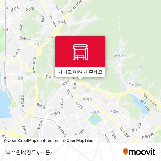 북수원Ic(경유) 지도