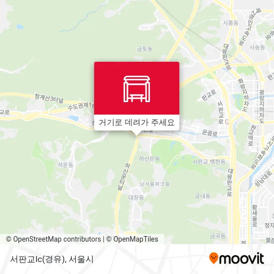 서판교Ic(경유) 지도