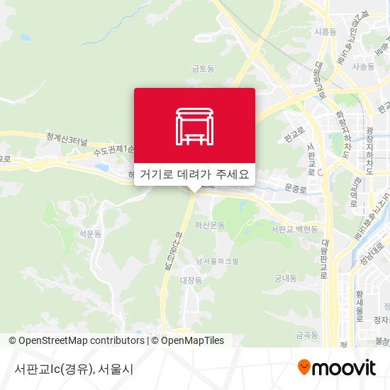 서판교Ic(경유) 지도