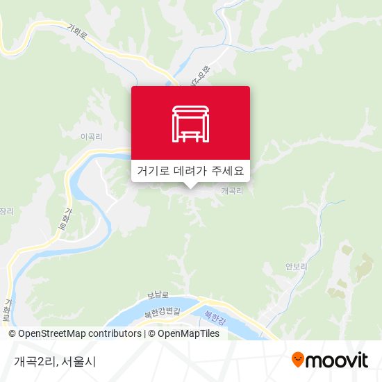 개곡2리 지도