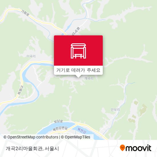 개곡2리마을회관 지도