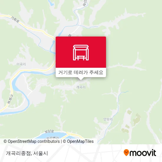 개곡리종점 지도