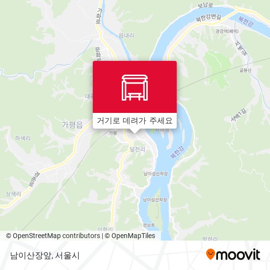 남이산장앞 지도