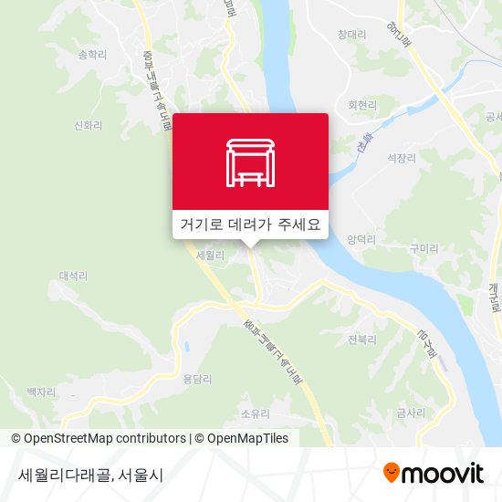 세월리다래골 지도