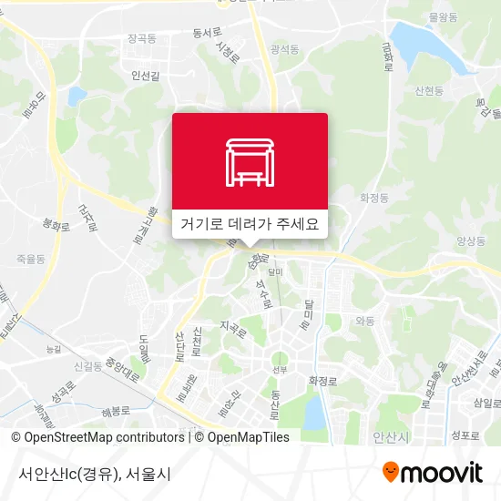 서안산Ic(경유) 지도