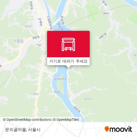 문의골마을 지도