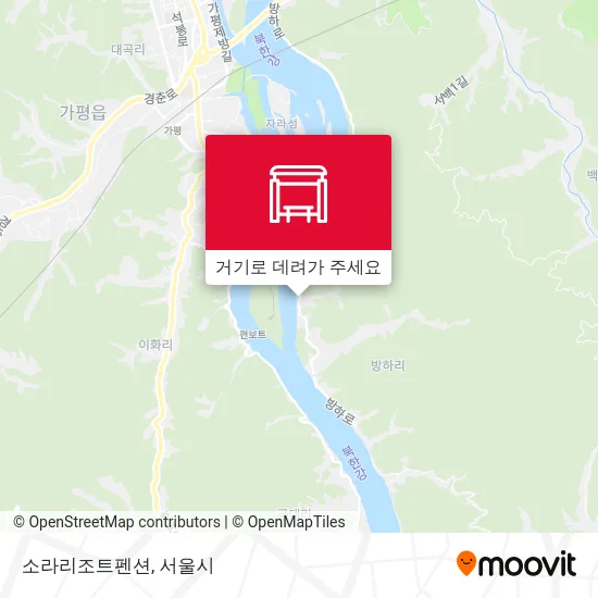 소라리조트펜션 지도