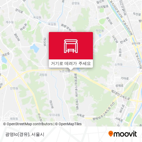 광명Ic(경유) 지도