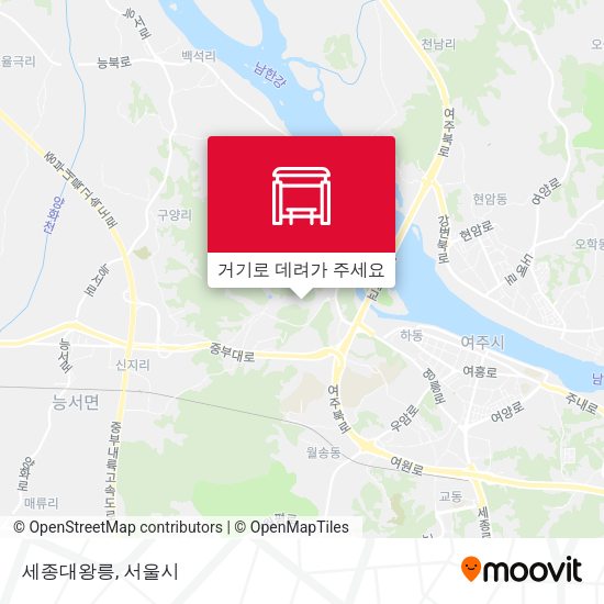 세종대왕릉 지도
