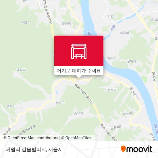 세월리.갑을빌리지 지도