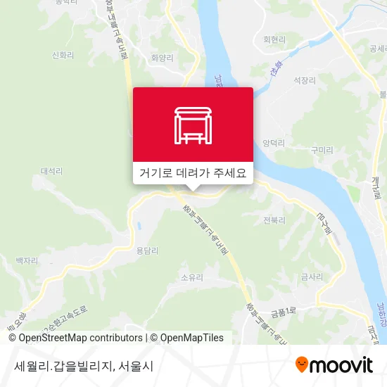 세월리.갑을빌리지 지도