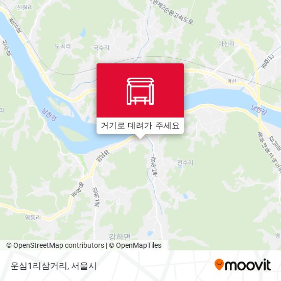 운심1리삼거리 지도