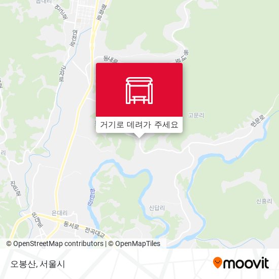 오봉산 지도