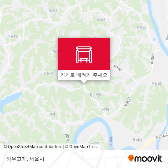 허우고개 지도