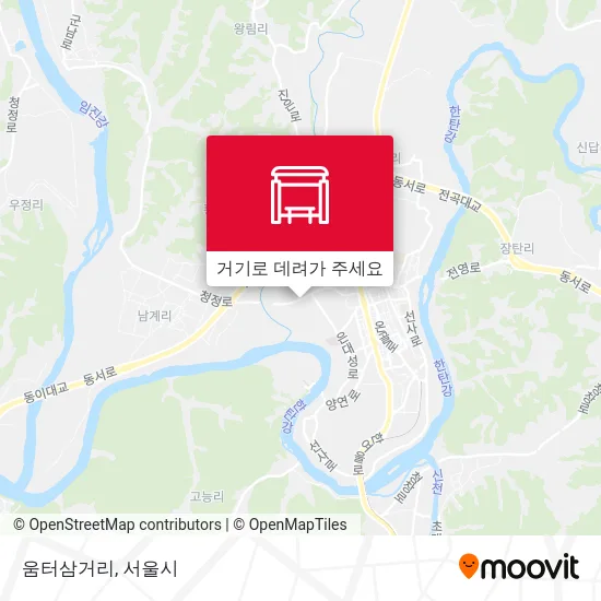 움터삼거리 지도