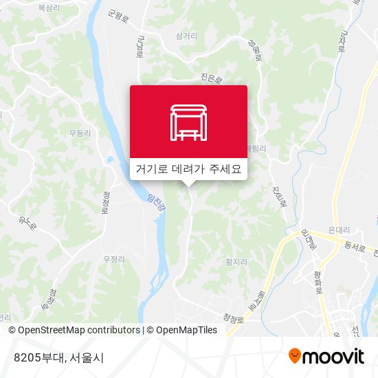 8205부대 지도