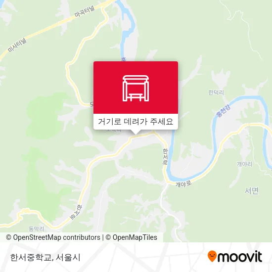 한서중학교 지도