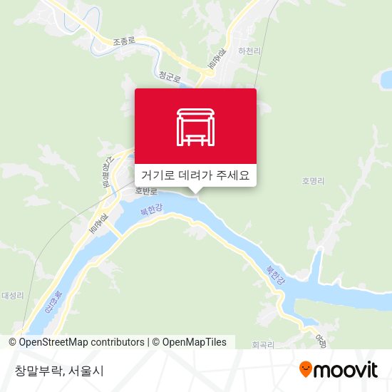창말부락 지도