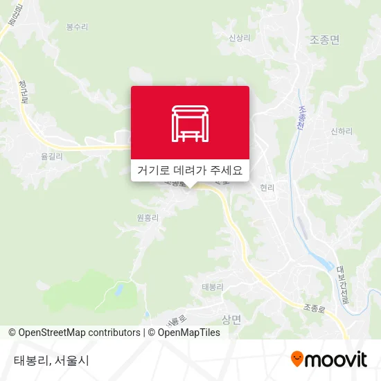 태봉리 지도