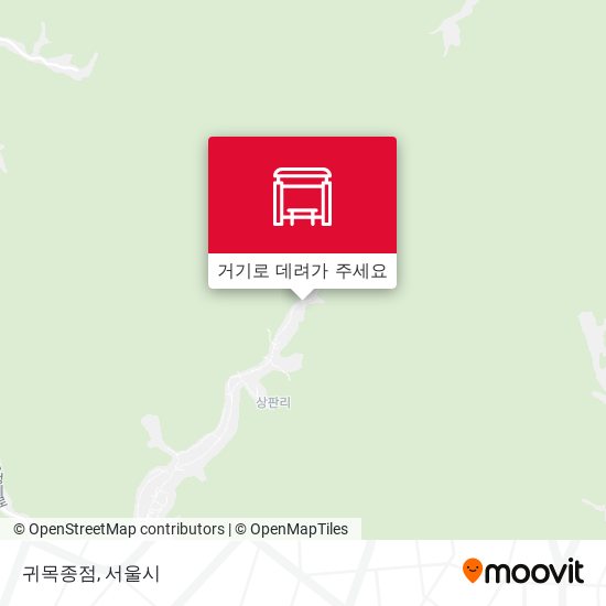 귀목종점 지도