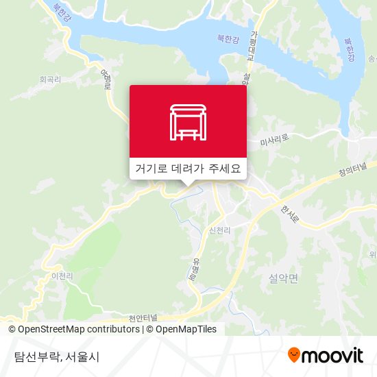 탐선부락 지도