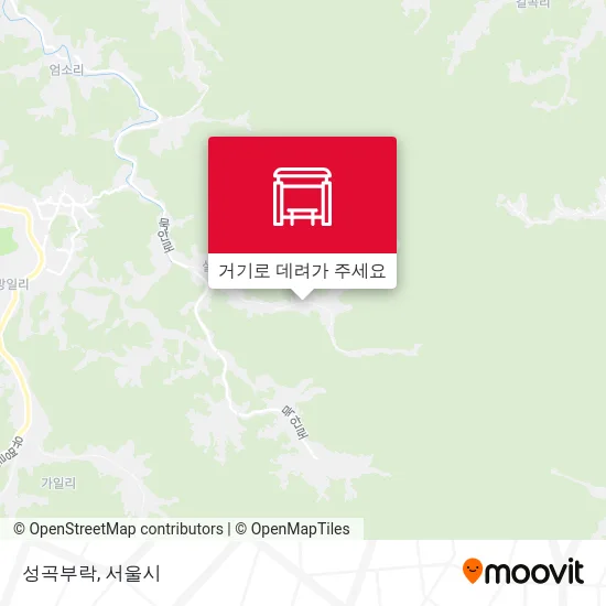 성곡부락 지도