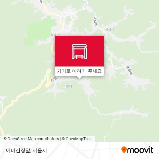 어비산장앞 지도