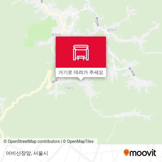 어비산장앞 지도