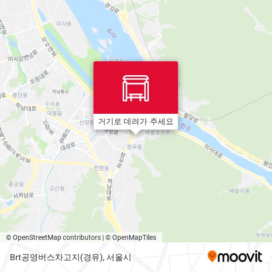Brt공영버스차고지(경유) 지도