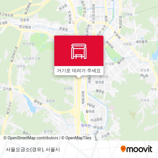 서울요금소(경유) 지도