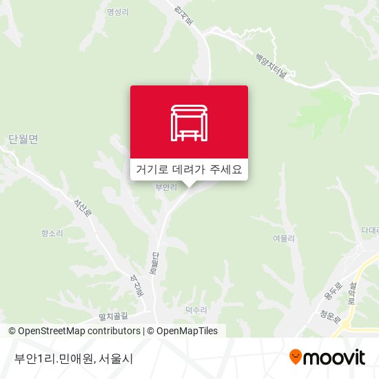 부안1리.민애원 지도