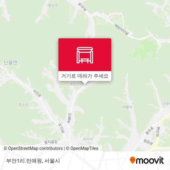 부안1리.민애원 지도