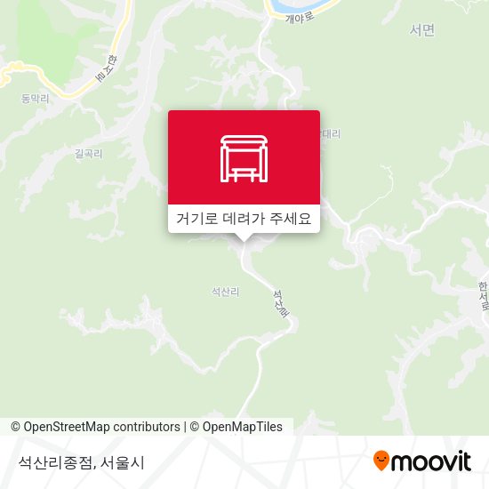 석산리종점 지도