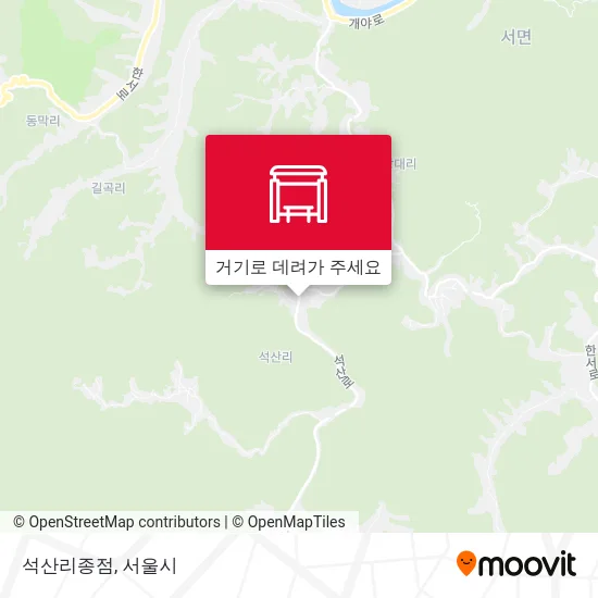 석산리종점 지도