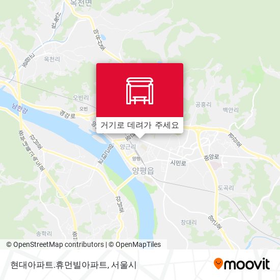 현대아파트.휴먼빌아파트 지도