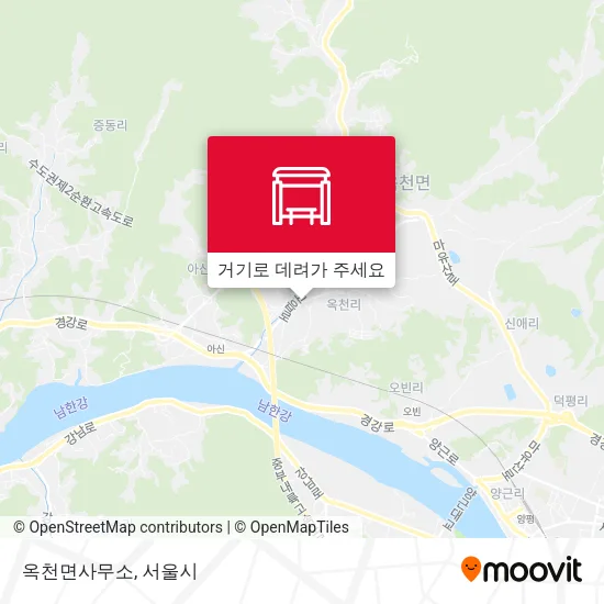 옥천면사무소 지도