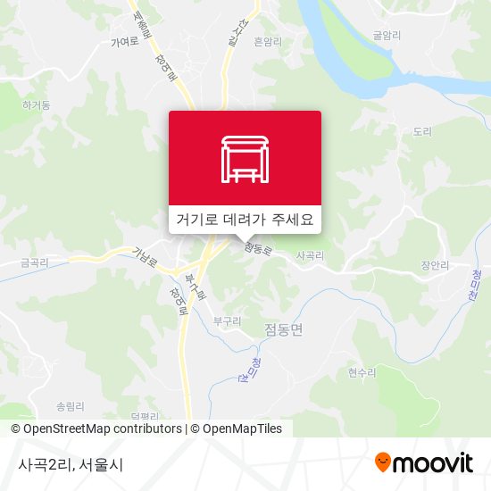 사곡2리 지도