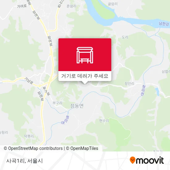 사곡1리 지도