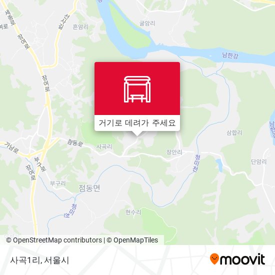 사곡1리 지도