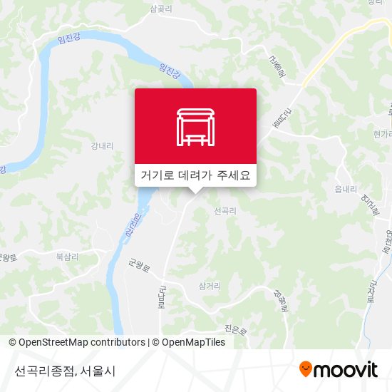선곡리종점 지도