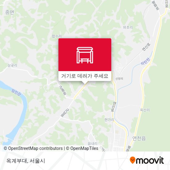 옥계부대 지도