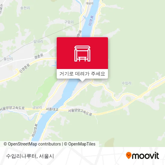 수입리나루터 지도