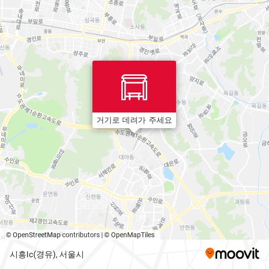 시흥Ic(경유) 지도