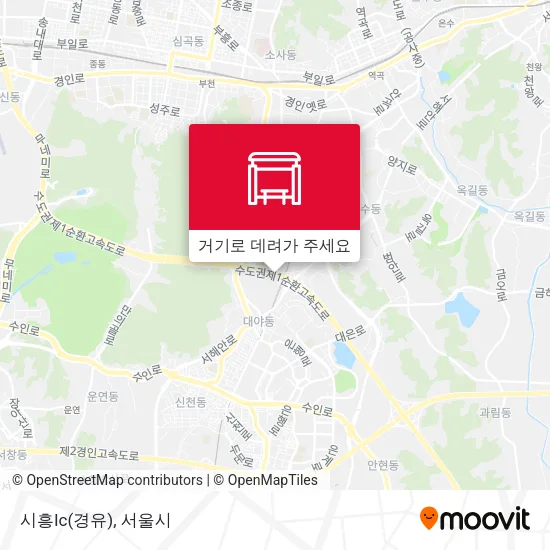 시흥Ic(경유) 지도