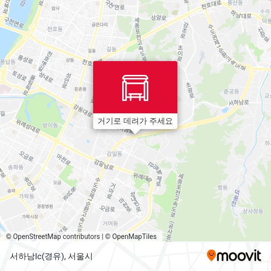 서하남Ic(경유) 지도