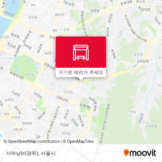 서하남Ic(경유) 지도