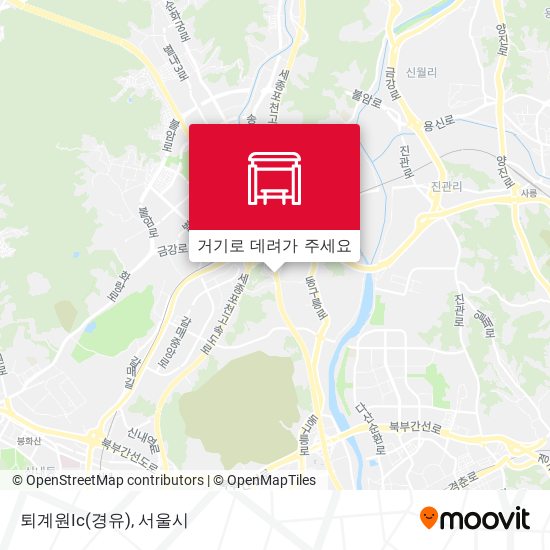 퇴계원Ic(경유) 지도