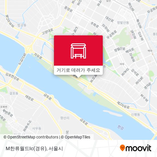 M한류월드Ic(경유) 지도