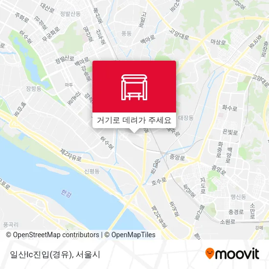 일산Ic진입(경유) 지도