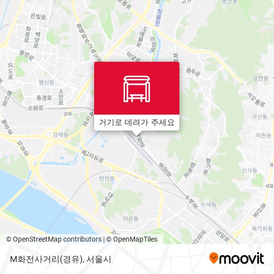 M화전사거리(경유) 지도